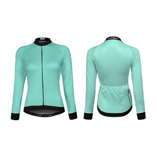 Jersey, WOMENS,  FUNKIER ,Parma MINT, WINTER WEIGHT, LONG SLEEVE,  full zip,  4X-LARGE