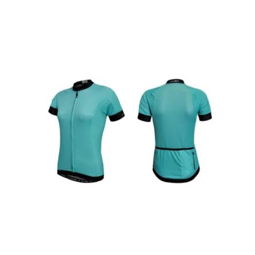 MINT JERSEY  -  Funkier Parma, Short Sleeve Full Zip Mint Colour Womens SMALL