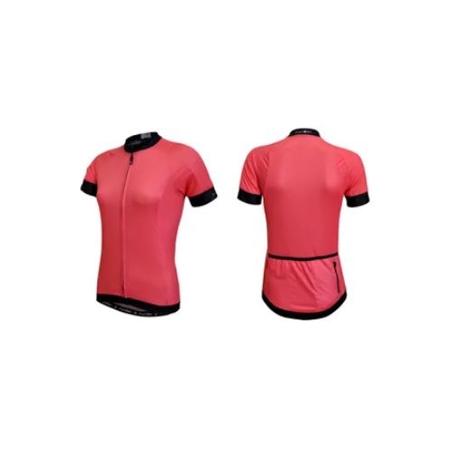 PINK JERSEY  -  Funkier Parma, Short Sleeve, Full Zip, Womens XL