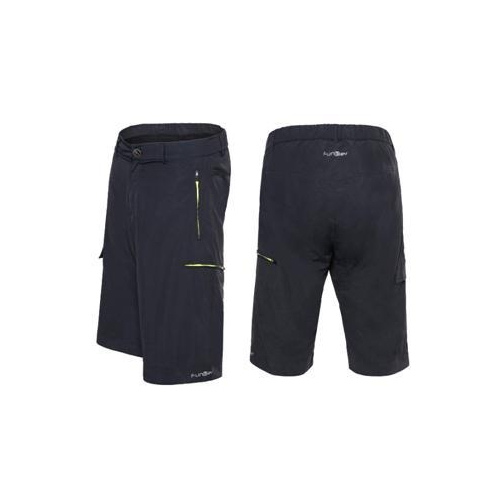 Mens  Baggy Shorts FUNKIER , POLICORO / Black, MEDIUM, mesh lining inc chamois