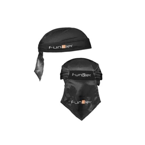 BANDANA  -  FUNKIER ADRIA 100% Polyester, BLACK, MEDIUM