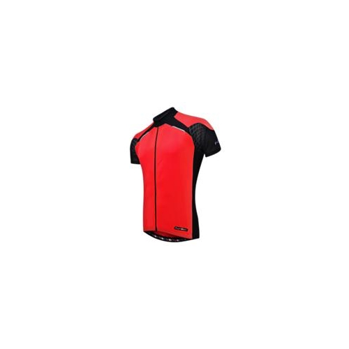RED KIDS JERSEY  -  FUNKIER Firenze Short Sleeve Jersey, Full Zip, RED, Size 10
