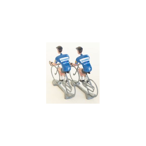 FLANDRIENS Models, 2 x Hand painted Metal Cyclists, Quickstep