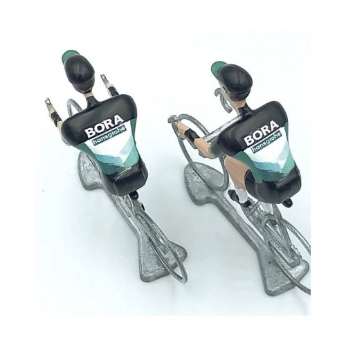 FLANDRIENS Models, 2 x Hand painted Metal Cyclists, Bora Hansgrohe 2020