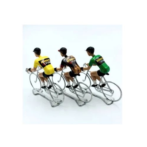 FLANDRIENS Models, 3 x Hand painted Metal Cyclists, Limited Wout Van Aert TDF 2022 in 3 types jerseys