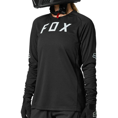 Fox Defend Women's LS Jersey - Black - Medium