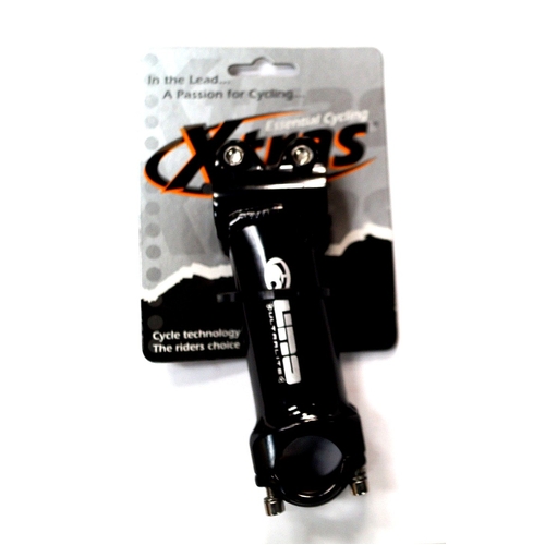 Ahead Stem  --  105mm Ext, 4 Degree, 28.6mm Dia., 25.4mm BB, Black with White Uno Logo