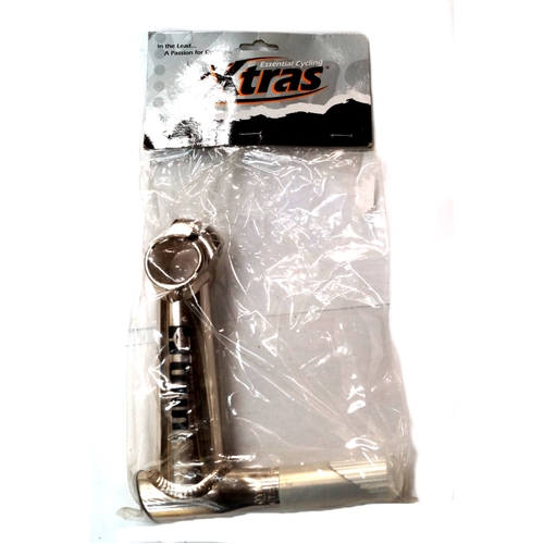 Quill Stem -- UNO - 130mm Ext, 0 Degree, 22.2mm Dia, 25.4mm BB, SILVER