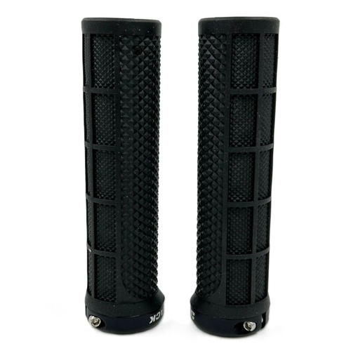 Jetblack Staple Lock On Grips - Black/Black Rings