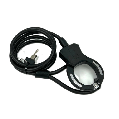 Jet Black Cuff Scooter Lock - 8mm x 1500mm