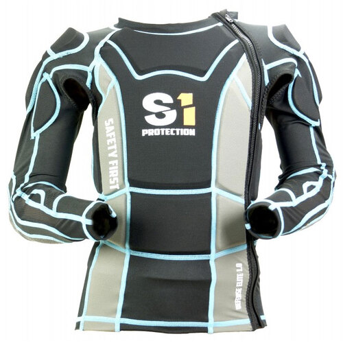 S1 Elite Blue Race Safety Jacket - Youth XL