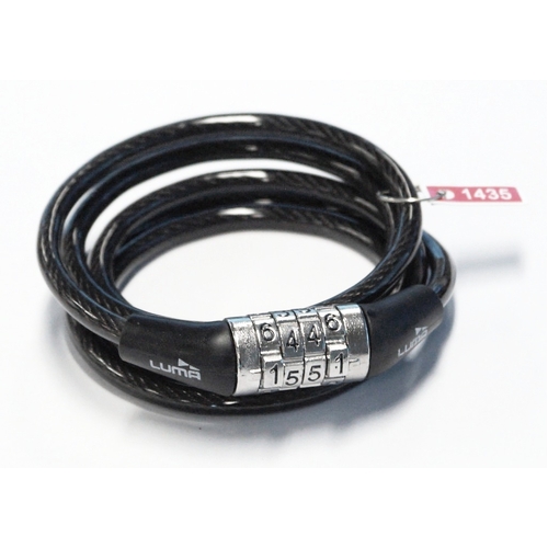 Lock, Cable,  Combination 6mm x 1200 mm, LUMA No1 lock brand in Spain