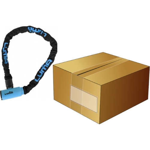 Lock, Key lock Chain w/cover,  8mm x 1500mm LUMA No1 lock brand in Spain, Box qty 4