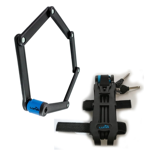 Lock, HIGH SECURITY, KEY, Folding lock, 80cm, w/Mounting brkt   LUMA No1 lock brand in Spain