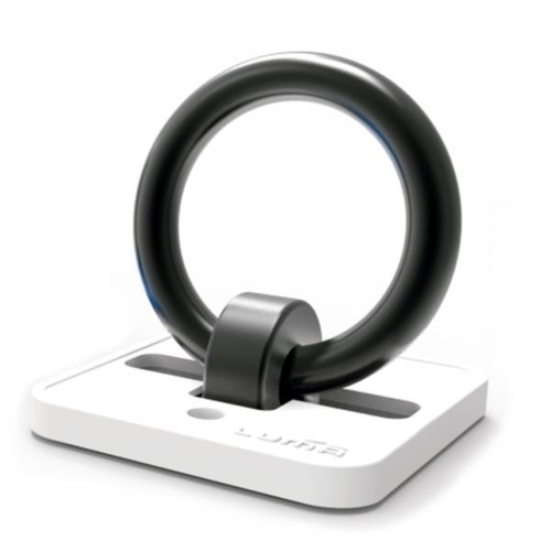 ANCHOR FOR LOCK - Solid Anchor Point for concrete surfaces, 60mm ID Steel Loop, secured to steel plate, inc Masonry drill bit, qty 4 "Dynobolt" steel 