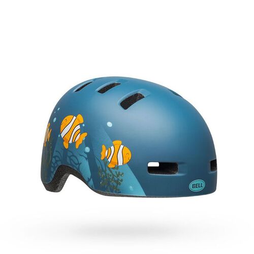 Bell Lil Ripper Helmet - Blue/Grey Fish