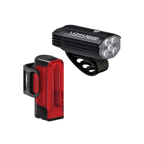 Lezyne Pro Bike Lights (Pair) - Fusion Drive 600+ Front & 300+ Strip Drive Rear