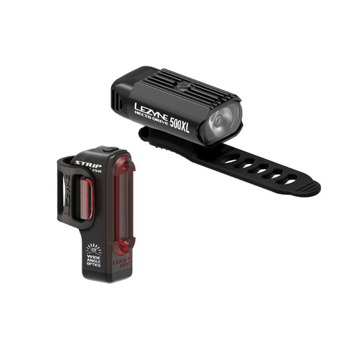 Lezyne Hecto & Strip Drive Pair Combo - 500 Lumen Front & 150 Lumen Rear
