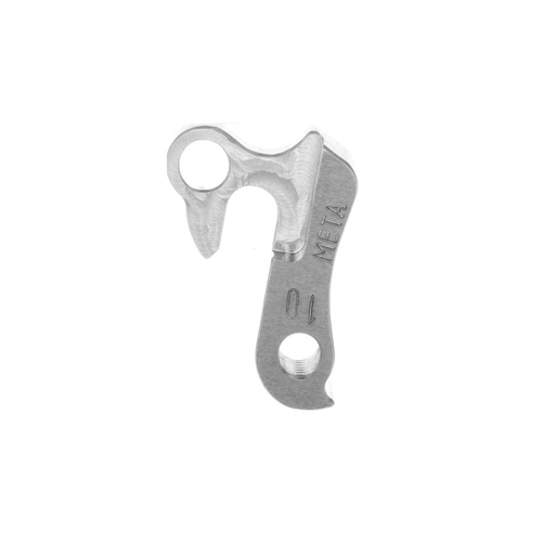 META CNC DERAILLEUR HANGER  - Model 10, Material 6061 T651 Aviation Aluminium, CNC Machined, Silver, GIANT, etc