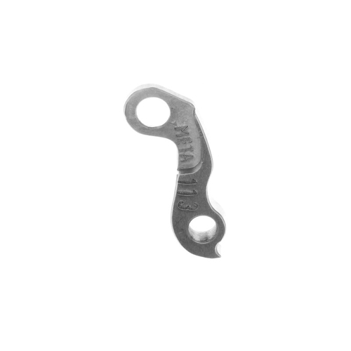 META CNC DERAILLEUR HANGER  - Model 113, Material 6061 T651 Aviation Aluminium, CNC Machined, Silver, FUJI team, nevada, carbon