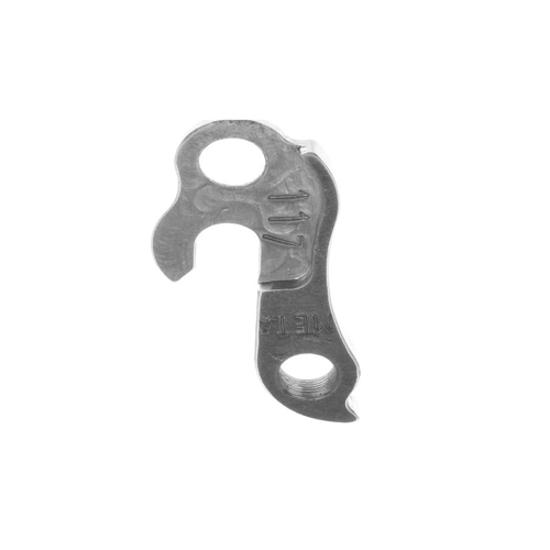 META CNC DERAILLEUR HANGER  - Model 117, Material 6061 T651 Aviation Aluminium, CNC Machined, Silver, Focus, Diamondback, Canyon, Bianchi, Ridgeback