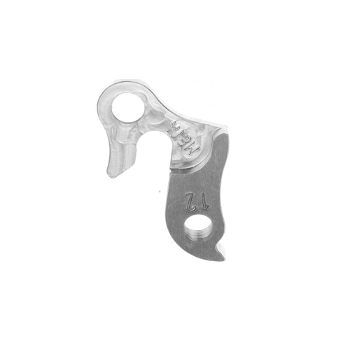 META CNC DERAILLEUR HANGER  - Model 12, Material 6061 T651 Aviation Aluminium, CNC Machined, Silver, Merida, Fuji, Schwinn, Jamis , etc