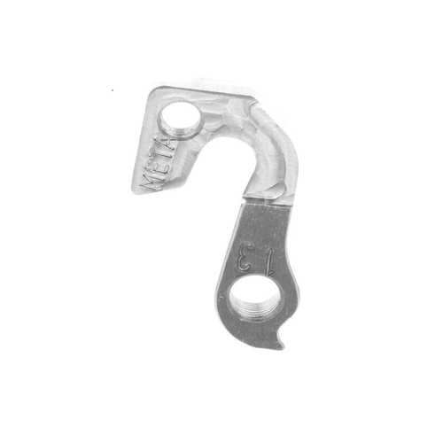 META CNC DERAILLEUR HANGER  - Model 13, Material 6061 T651 Aviation Aluminium, CNC Machined, Silver, STELS, GT, etc
