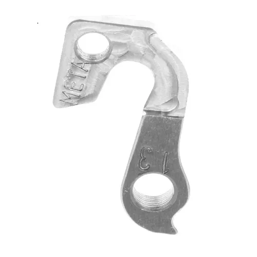 META CNC DERAILLEUR HANGER - Model 13, Material 6061 T651 Aviation Aluminium, CNC Machined, Silver, STELS, GT, etc