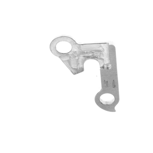 META CNC DERAILLEUR HANGER  - Model 14, Material 6061 T651 Aviation Aluminium, CNC Machined, Silver, GT