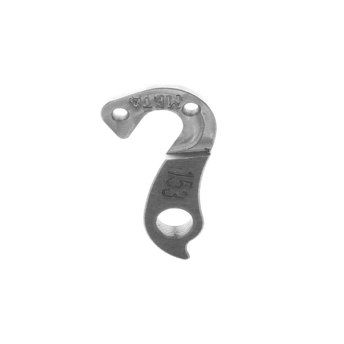 META CNC DERAILLEUR HANGER  - Model 153, Material 6061 T651 Aviation Aluminium, CNC Machined, Silver, BH, BULLS