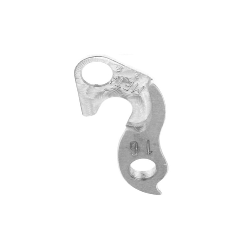 META CNC DERAILLEUR HANGER  - Model 16, Material 6061 T651 Aviation Aluminium, CNC Machined, Silver, SPECIALIZED