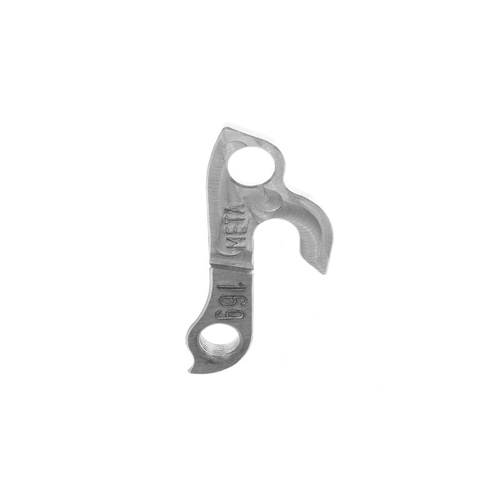 META CNC DERAILLEUR HANGER  - Model 169, Material 6061 T651 Aviation Aluminium, CNC Machined, Silver, Bianchi, GT