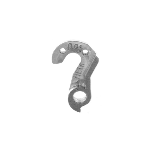 META CNC DERAILLEUR HANGER  - Model 180, Material 6061 T651 Aviation Aluminium, CNC Machined, Silver, Bianchi