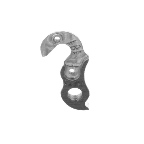 META CNC DERAILLEUR HANGER  - Model 181, Material 6061 T651 Aviation Aluminium, CNC Machined, Silver, COLNAGO