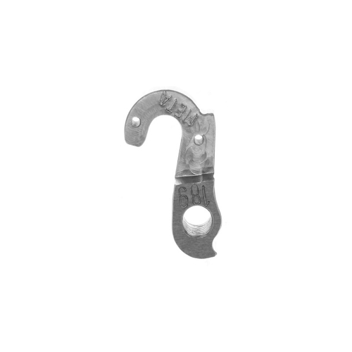 META CNC DERAILLEUR HANGER  - Model 189, Material 6061 T651 Aviation Aluminium, CNC Machined, Silver, Corratec, Cinelli, etc