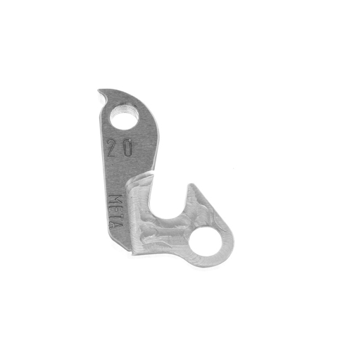 META CNC DERAILLEUR HANGER  - Model 20, Material 6061 T651 Aviation Aluminium, CNC Machined, Silver, Apollo, Haro, Merida, etc