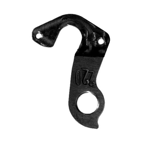 META CNC DERAILLEUR HANGER  - BLACK anodised, Model 220, Material 6061 T651 Aviation Aluminium, CNC Machined, (CANNONDALE KP284)