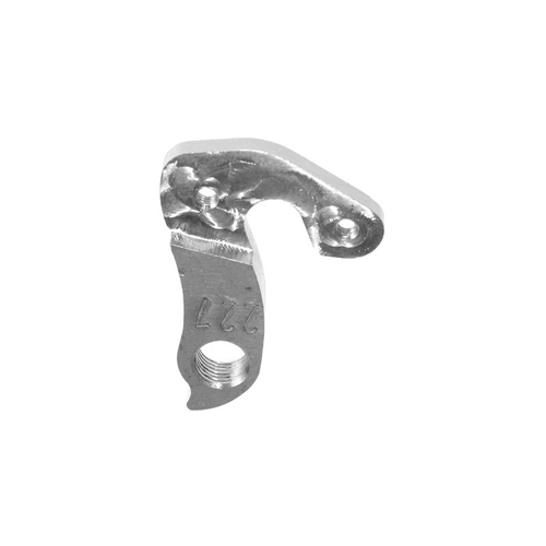 META CNC DERAILLEUR HANGER  - Model 227, Material 6061 T651 Aviation Aluminium, CNC Machined, Silver, Polygon