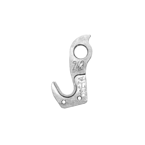META CNC DERAILLEUR HANGER  - Model 243, Material 6061 T651 Aviation Aluminium, CNC Machined, Silver, GIANT