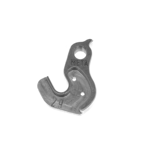 META CNC DERAILLEUR HANGER  - Model 29, Material 6061 T651 Aviation Aluminium, CNC Machined, Silver, SPECIALIZED