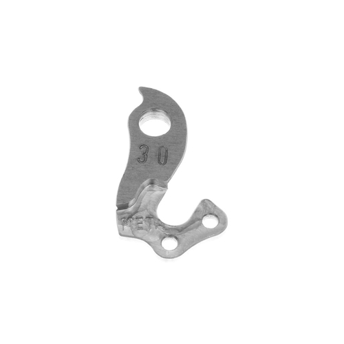 META CNC DERAILLEUR HANGER  - Model 30, Material 6061 T651 Aviation Aluminium, CNC Machined, Silver, Bianchi, Canyon, Kona , etc