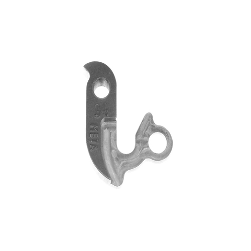 META CNC DERAILLEUR HANGER  - Model 34, Silver, IRONHORSE yakuza, mk3, dual suspension, aniki, ojiki, kumicho, SCHWINN, JEEP, COLUMBIA, K2 Sidewinder