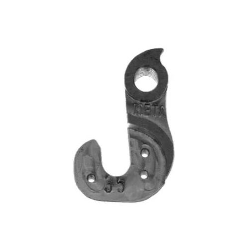 META CNC DERAILLEUR HANGER  - BLACK, Model 35, Material 6061 T651 Aviation Aluminium, CNC Machined,  compatible MERIDA carbon matts hardy, UMF, CENTUR