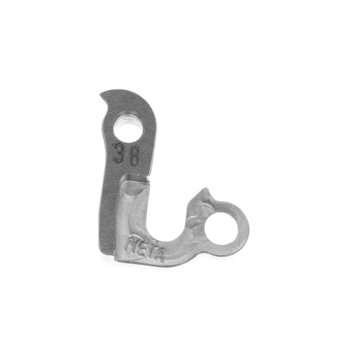 META CNC DERAILLEUR HANGER  - Model 38, Material 6061 T651 Aviation Aluminium, CNC Machined, Silver, IRONHORSE