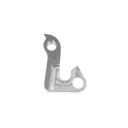 META CNC DERAILLEUR HANGER  - Model 6, Material 6061 T651 Aviation Aluminium, Silver, Mongoose teocali and otero, Haro, Azonic, Diamondback, Iron-Hors
