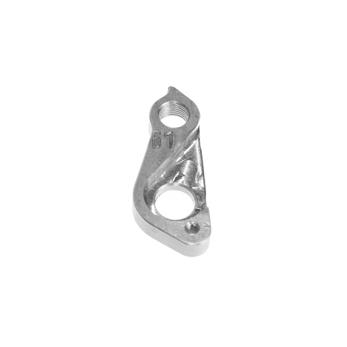 META CNC DERAILLEUR HANGER  - Model 61, Material 6061 T651 Aviation Aluminium, CNC Machined, Silver, Focus