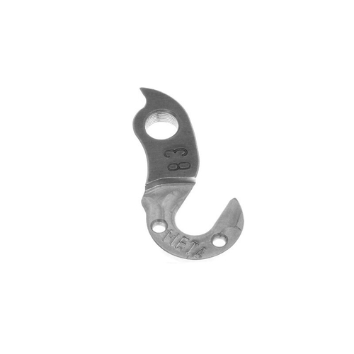 META CNC DERAILLEUR HANGER  - Model 83, Material 6061 T651 Aviation Aluminium, CNC Machined, Silver, Redline, Wheeler, Foes