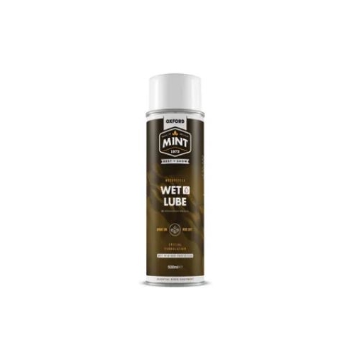 Oxford Mint Wet Weather  Aerosol Lube 500ml,  improve durability and performance in very wet conditions