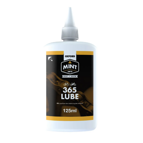 Oxford Mint 365 Lube 125ml, Biodegradeable lubricant, specially formulated lubricant to perform in dusty or wet conditions 24/7