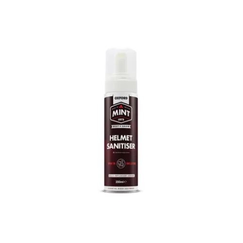 Oxford Mint Helmet Sanitiser Foam 200ml, clean and safely sanitise the interior fabric on helmets & shoes